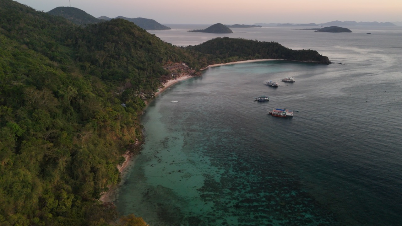 Côte et îles de Palawan filmées par drone