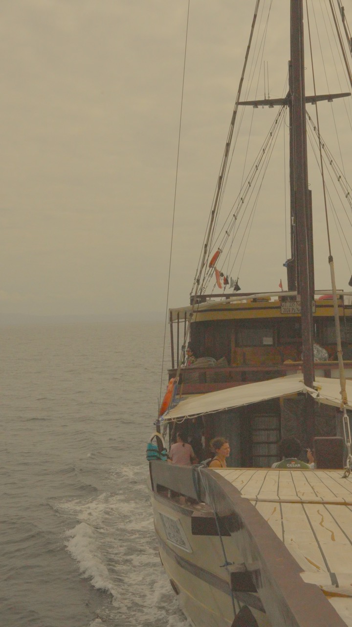 Voilier naviguant dans la brume